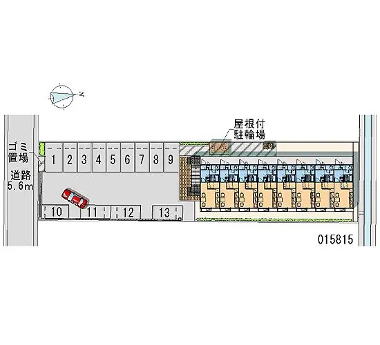 ★手数料０円★岐阜市茜部寺屋敷２丁目　月極駐車場（LP）